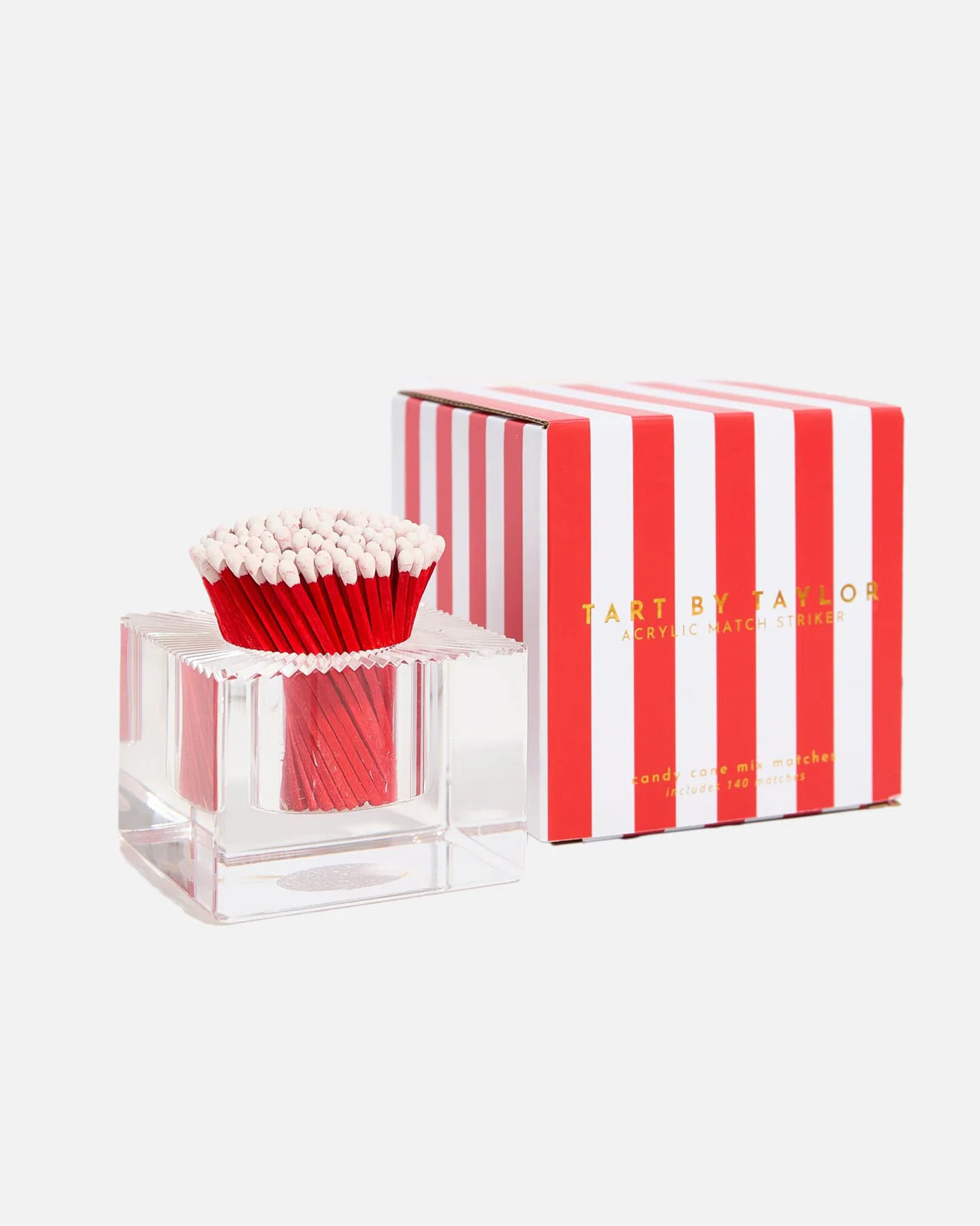 Tart by Taylor - Square Match Striker - Candy Cane Matches - Findlay Rowe Designs