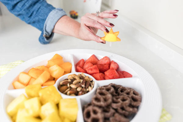 Nora Fleming - Base - Pinstripes Melamine Divided Dish - MEL16B - Findlay Rowe Designs