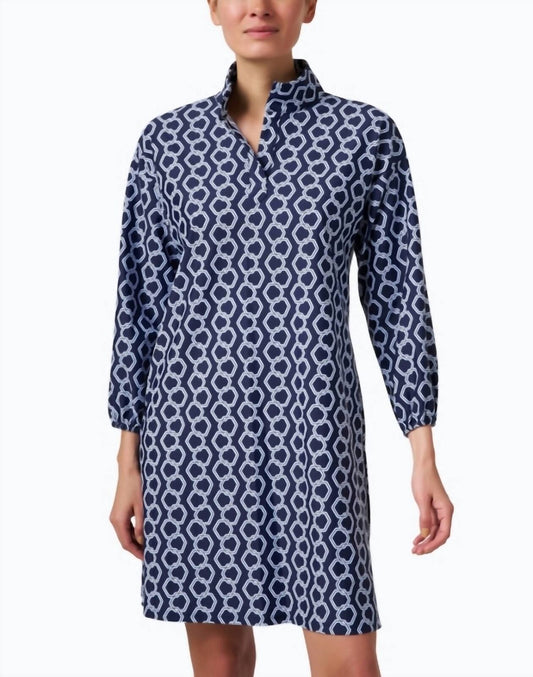 Jude Connally- Florence Dress in Dancing Links Navy