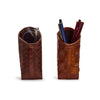 Two's Company- Chestnut Woven  Leather Weighted Eyeglass - Findlay Rowe Designs
