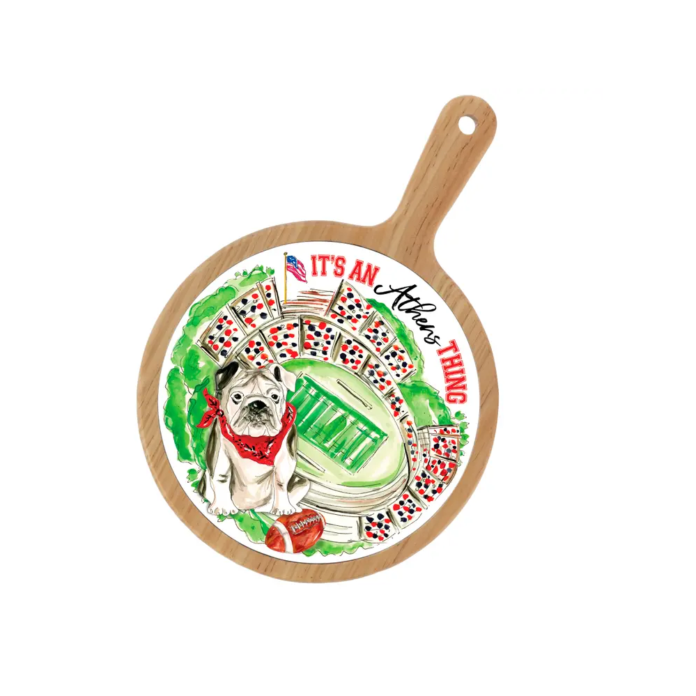 Rosanne Beck -  Bamboo & Ceramic Cheese Board - UGA Stadium
