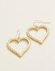 Spartina - Earrings - Scalloped Heart Earrings Gold - Findlay Rowe Designs