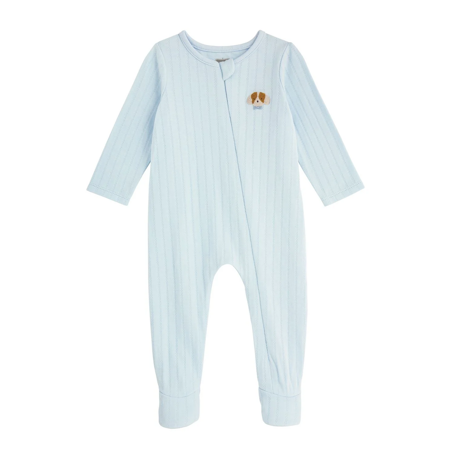 Mud Pie - Baby - Sleeper French Knot Pointelle - Dog