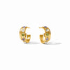 Julie Vos - Earring - Cobblestone Double Hoop - Multi Stone Cats Eye