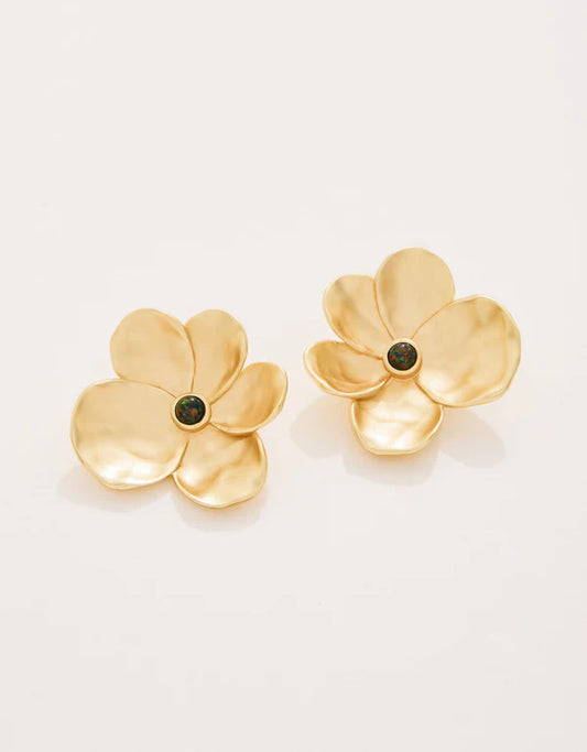 Spartina - Earring - Viola Stud Earrings - Black