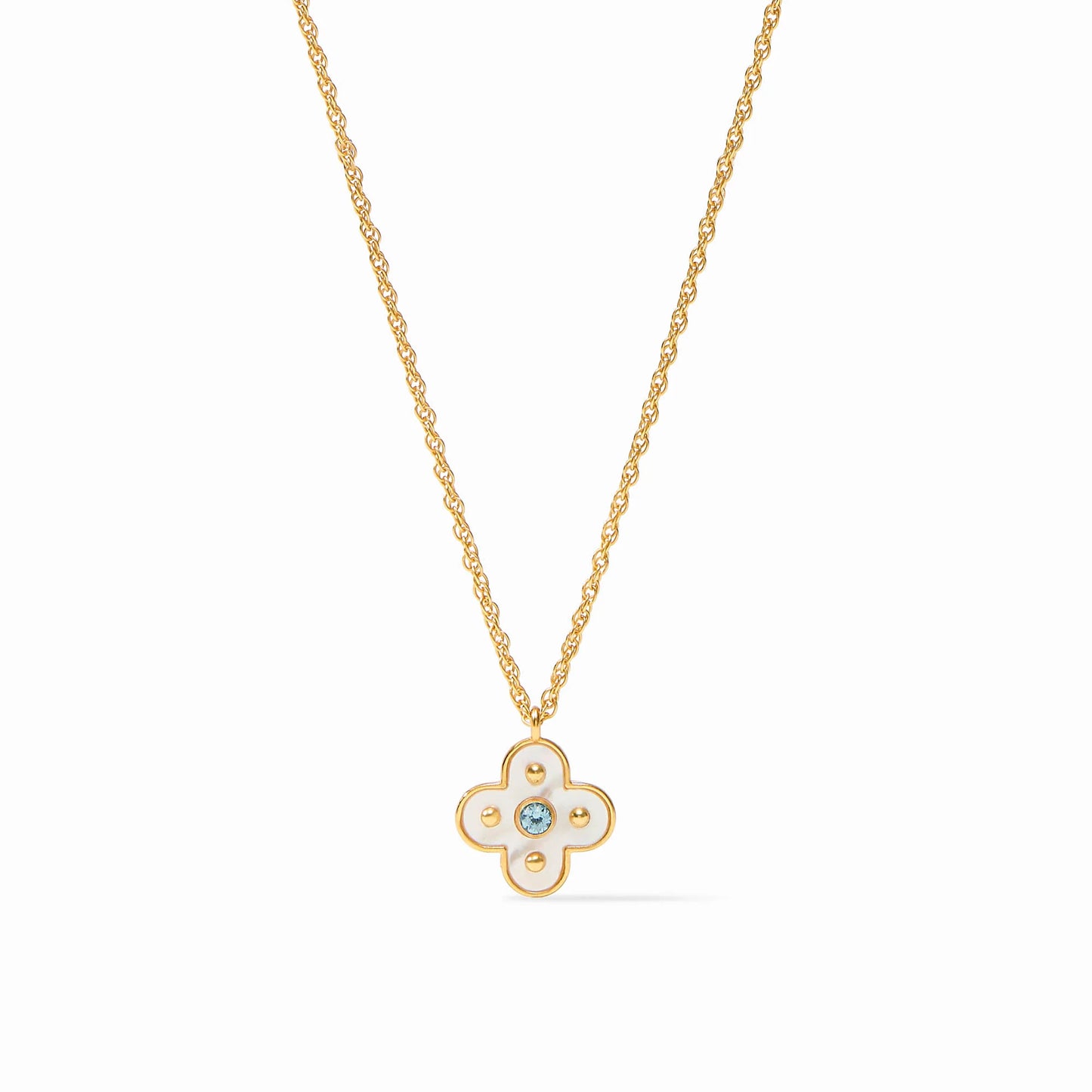 Julie Vos - Necklace  -Colette Delicate - Chalcedony Blue - Findlay Rowe Designs