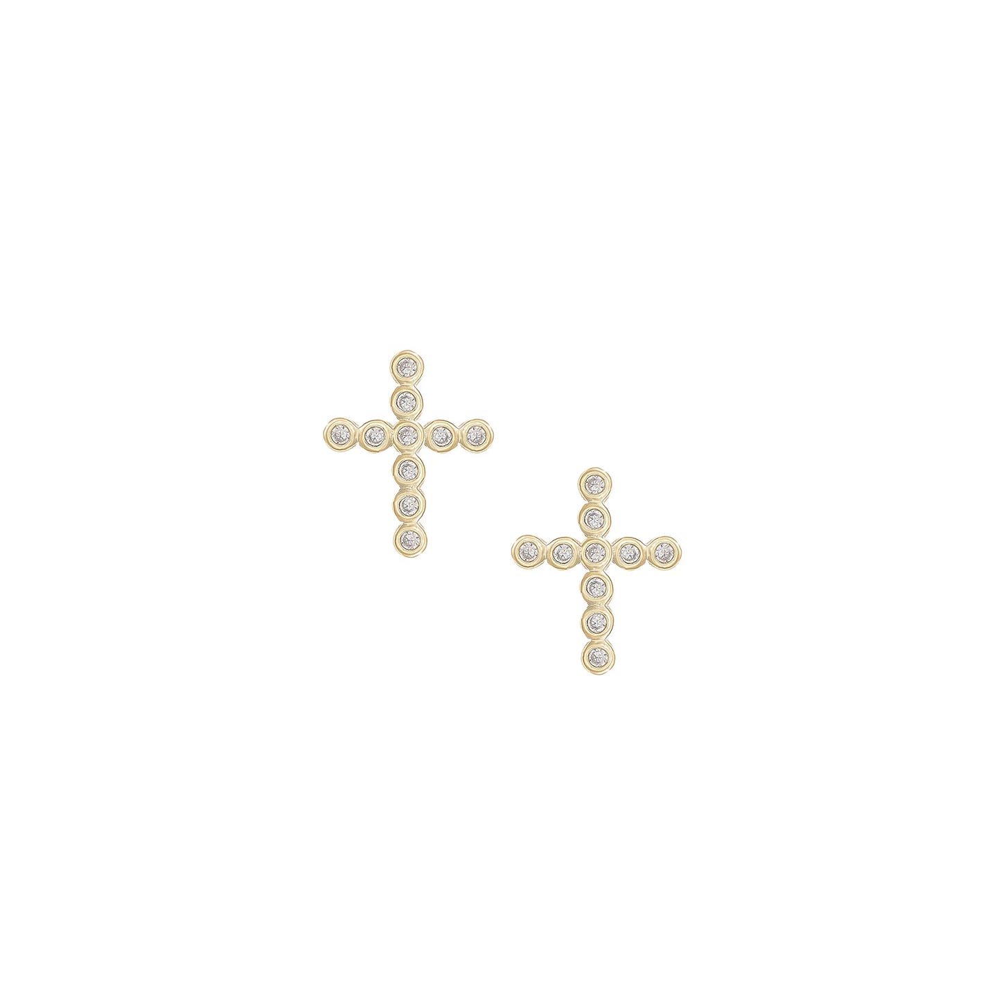 Natalie Wood - Earring - Legacy Cross Stud - Gold - Findlay Rowe Designs