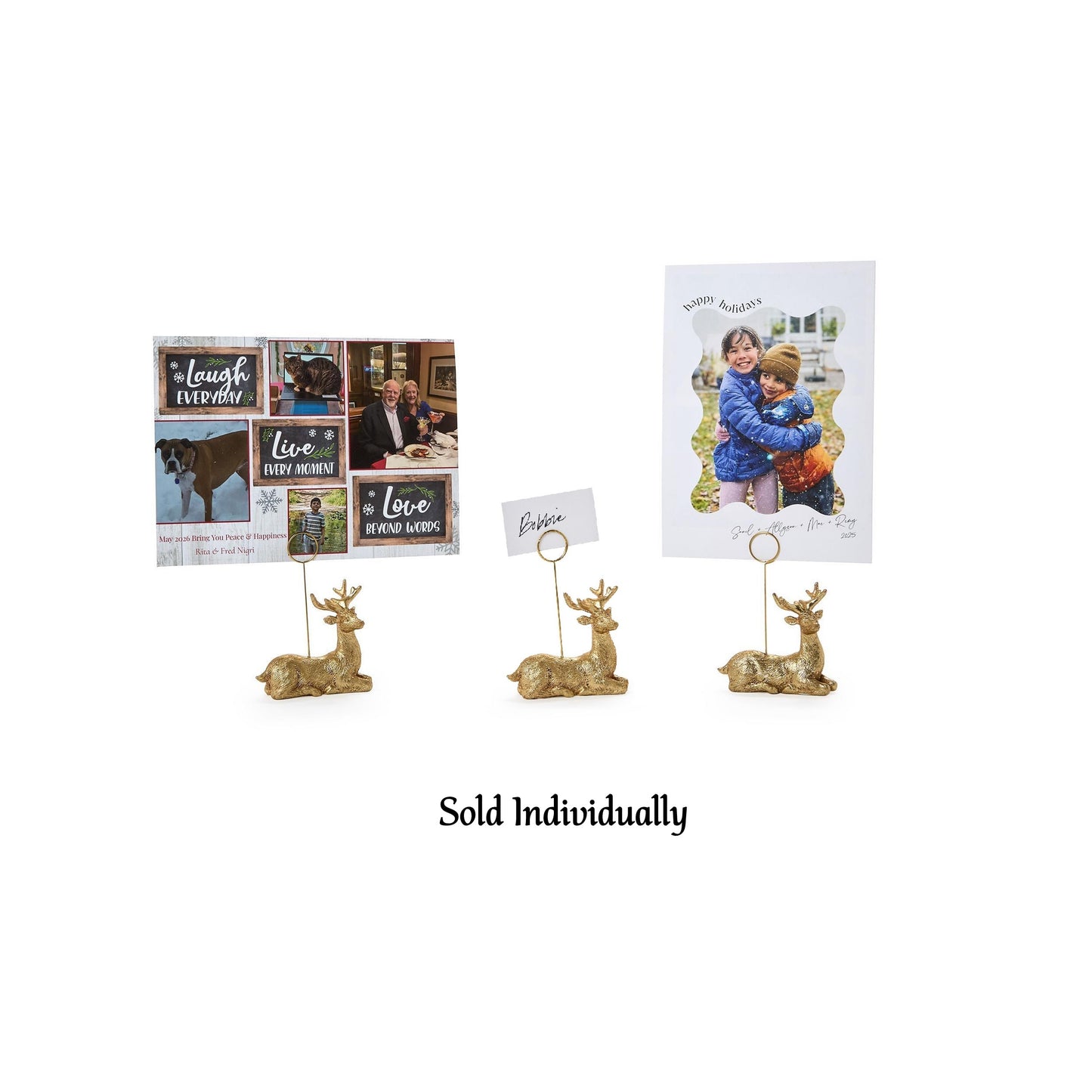 Place Card Holder - Golden Deer - Findlay Rowe Designs