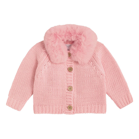 Mud Pie - Baby- Fur Collar Cardigan - Findlay Rowe Designs