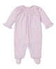 Kissy Kissy - Footie - Hand Smocked Hearts - Pink - Findlay Rowe Designs