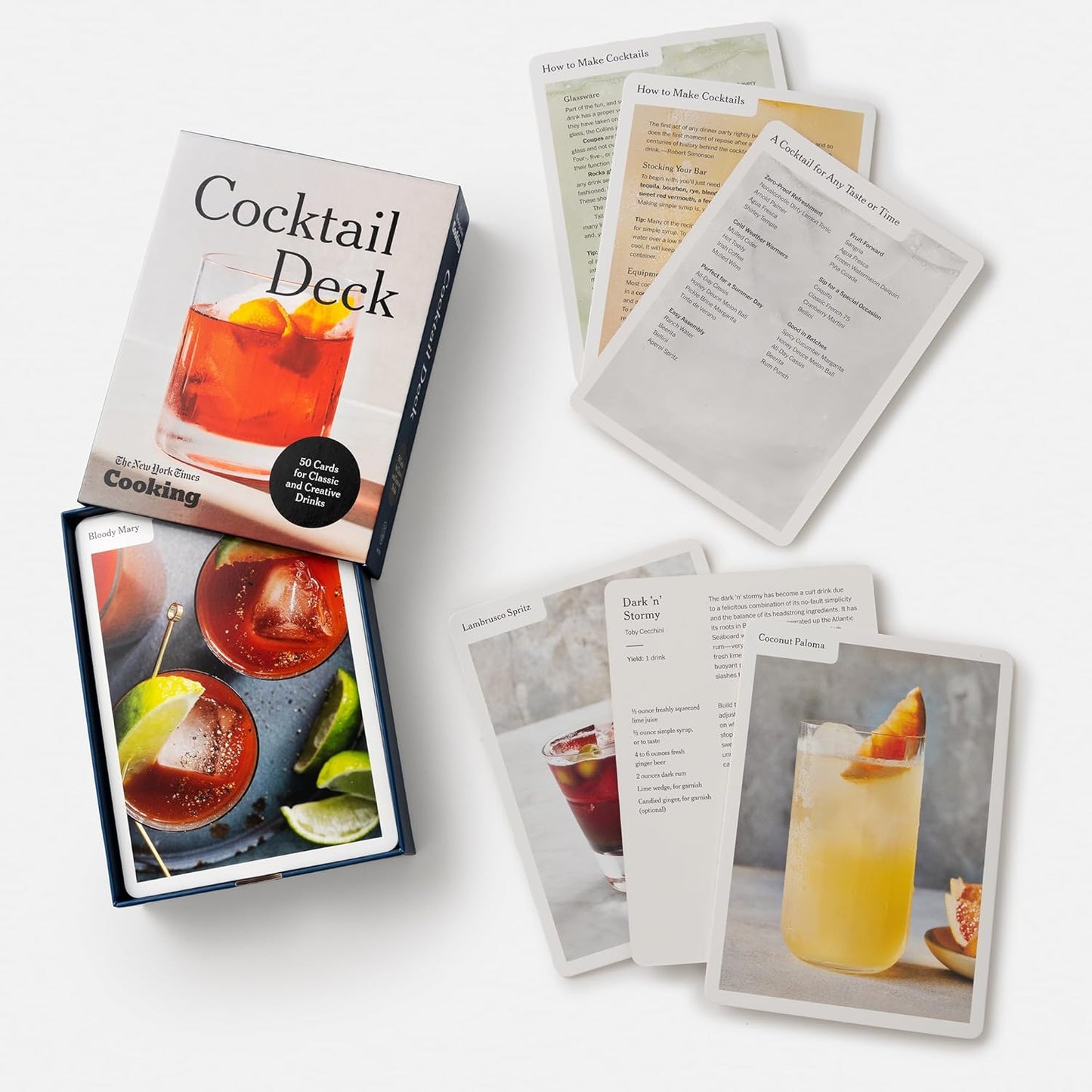 The New York Times Cooking Cocktail Deck: 50 Cards for Classic and Creative Drinks
