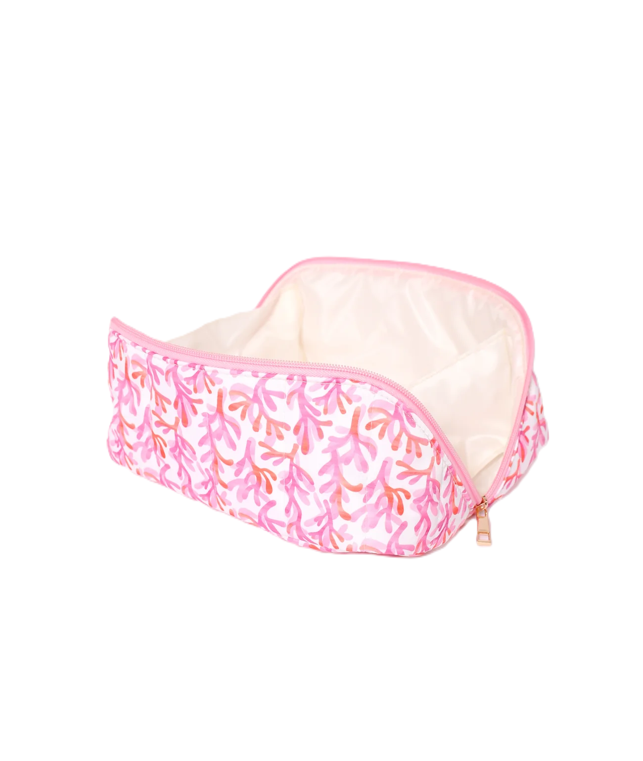 Glam Bag Makeup Pouch- Watercolor Coral - Findlay Rowe Designs