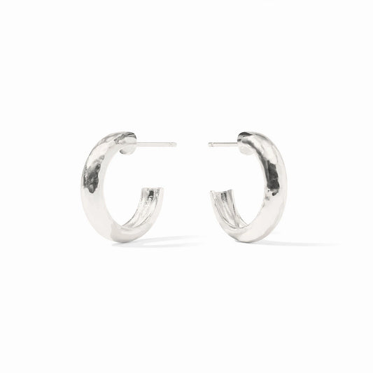 Julie Vos - Earrings - Havana Hoop - Silver