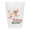 Sip Hip Hooray - Frosted Party Cup - Christmas Set of 6
