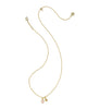 Kendra Scott - Necklace - Mini Elisa Dira Gold - Light Pink Lab Grown Opal - Findlay Rowe Designs