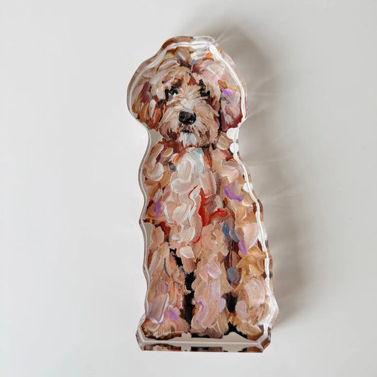 Chelsea McShane - Acrylic Shelfie - Golden Doodle - Classic - Mini - Findlay Rowe Designs