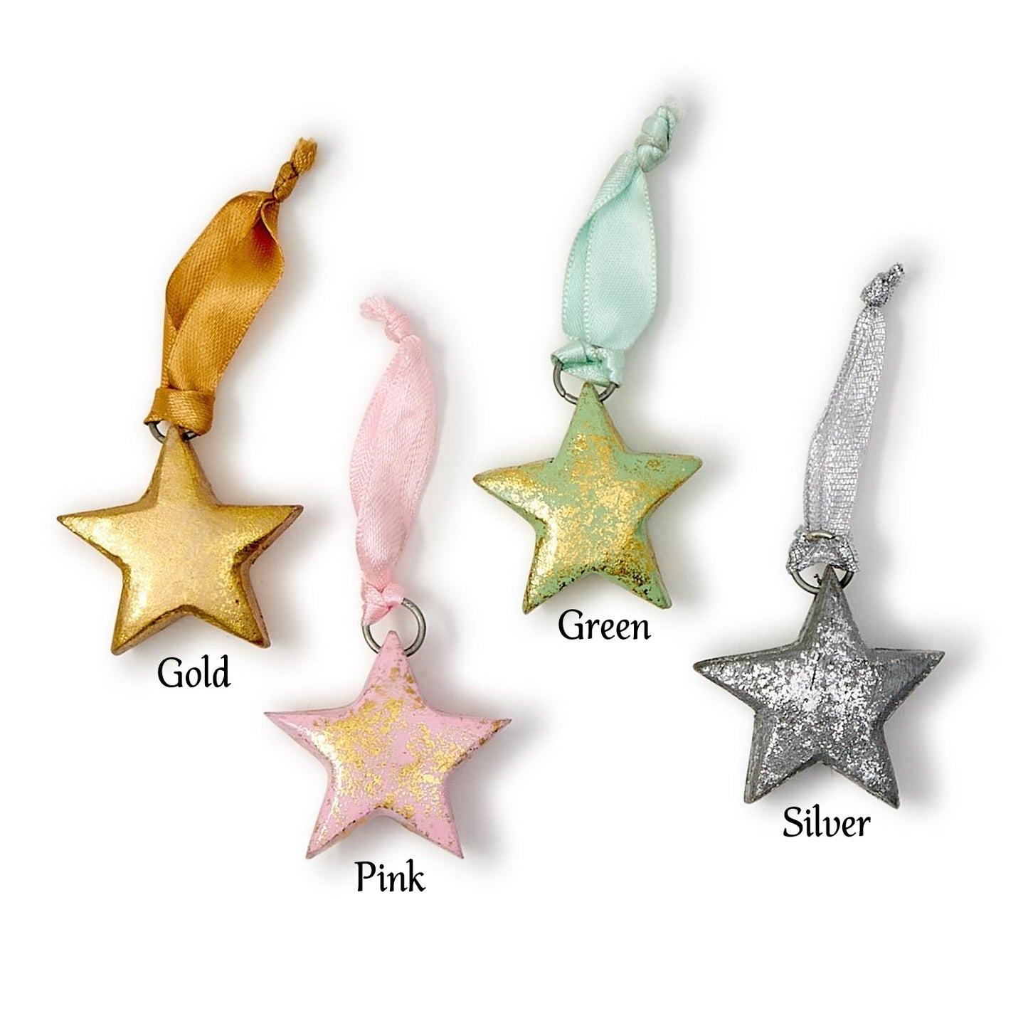 Star Ornament - Metallic Mango Wood