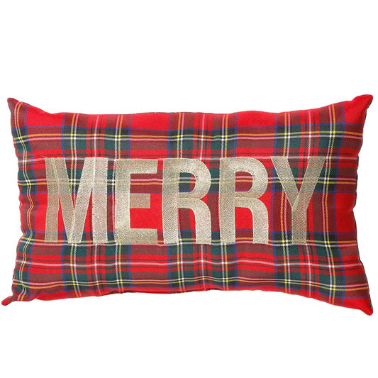 Pillow - Red Green Plaid - Merry