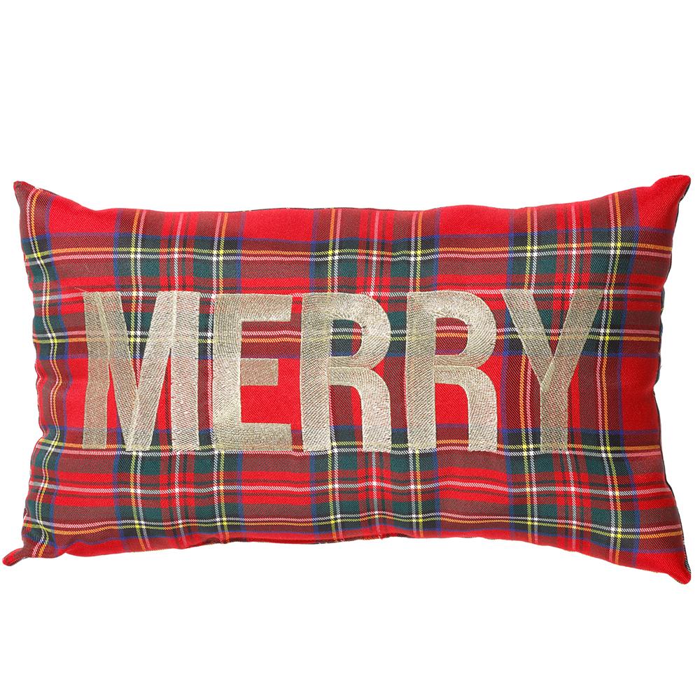 Pillow - Red Green Plaid - Merry