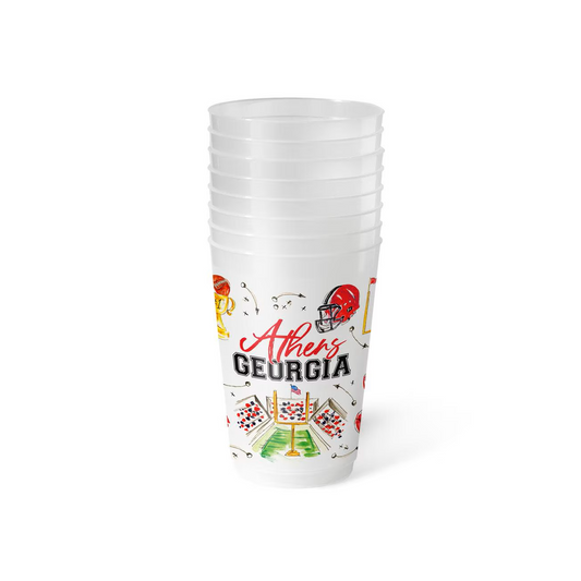 Swig - Frost Flex Party Cup - Tailgates in Athens 20oz - Set of 8