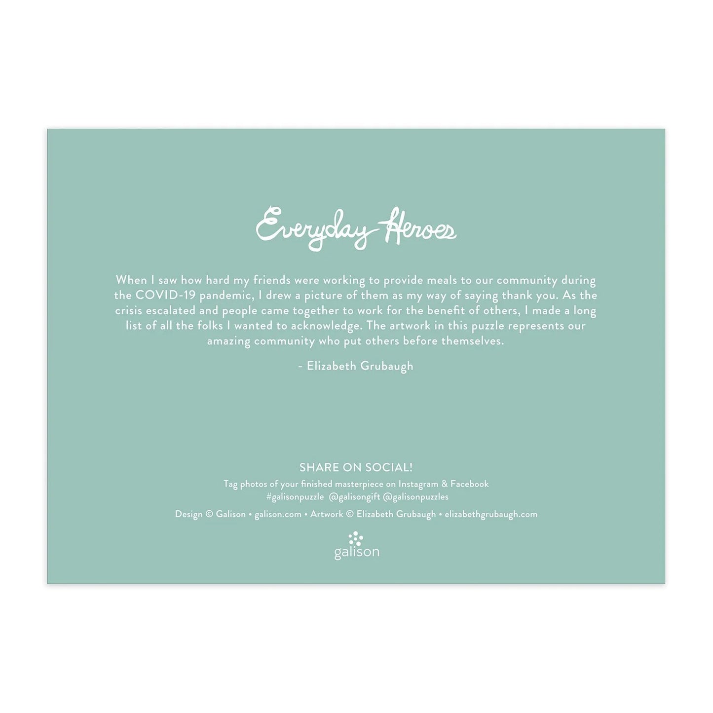 Puzzle - Everyday Heroes - 1000 Piece - Findlay Rowe Designs