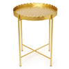 Accent Table - Gold Scalloped Edge - Findlay Rowe Designs