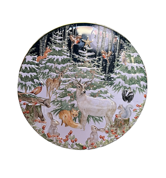 Farmhouse Biscuits - Cookie Tin - Woodland Scene Oat Flips