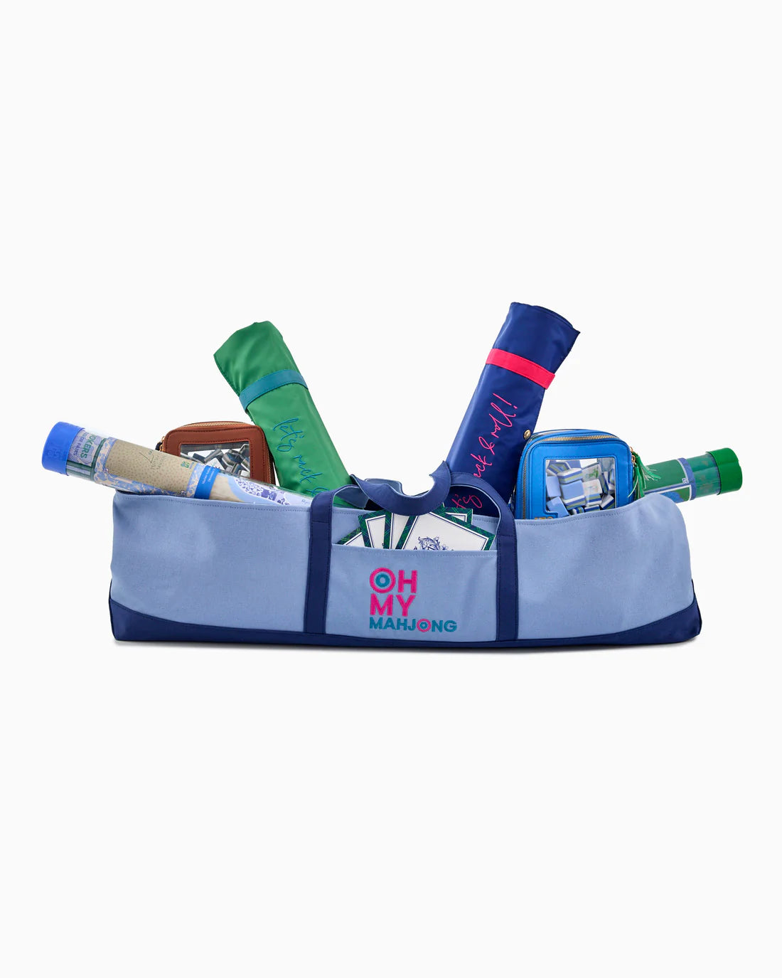 Oh My Mahjong - Mat Storage Bag - Blue - Findlay Rowe Designs