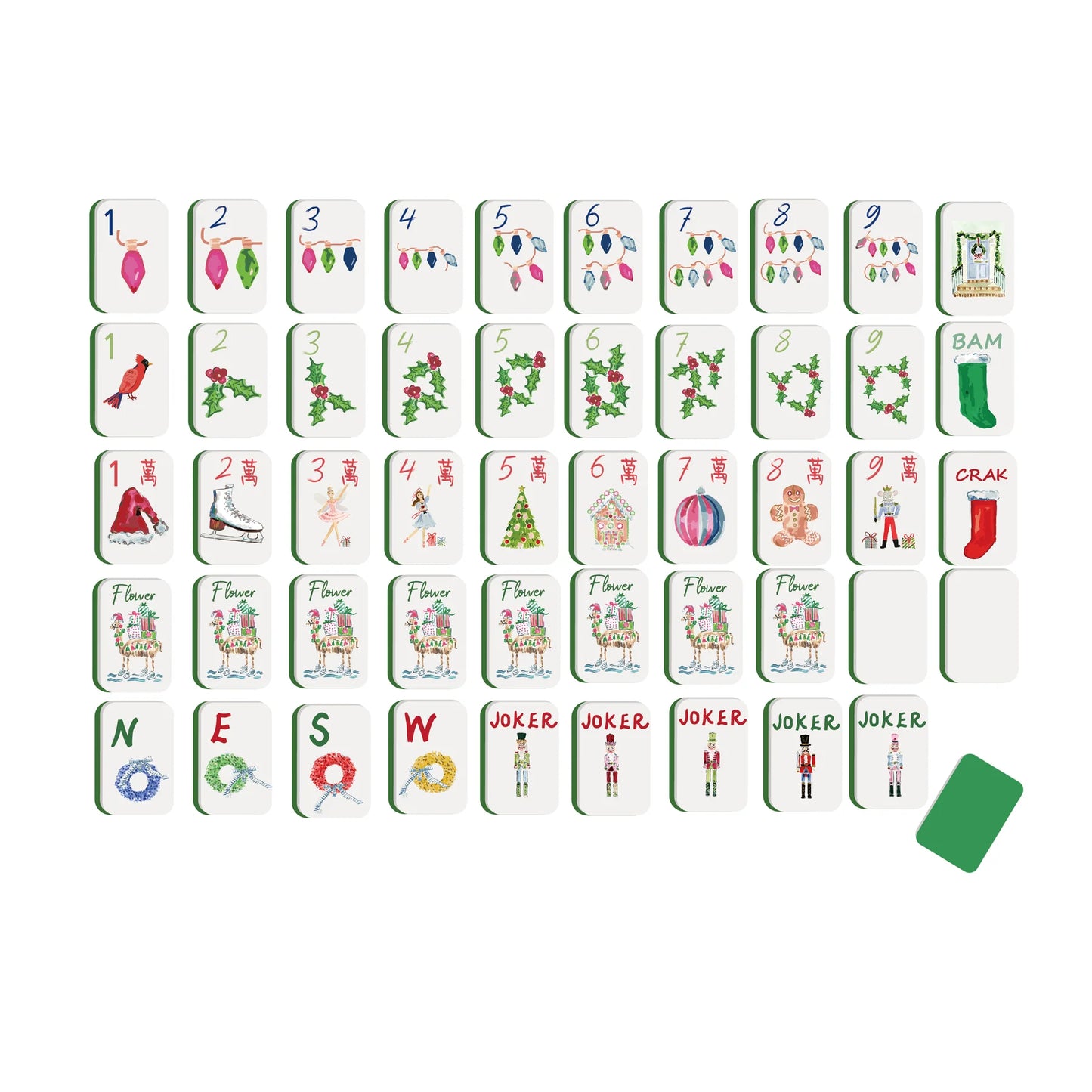 Keva - Mahjong Set - Holiday Lights - Findlay Rowe Designs
