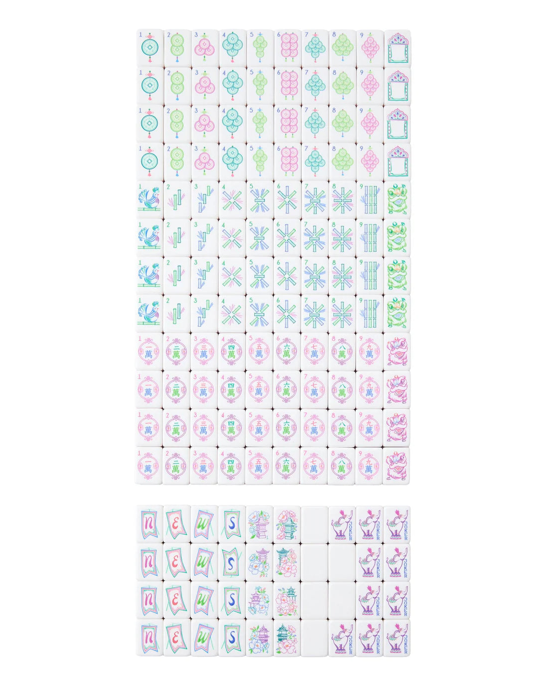 Oh My Mahjong - Mahjong Tiles - Amara - Findlay Rowe Designs
