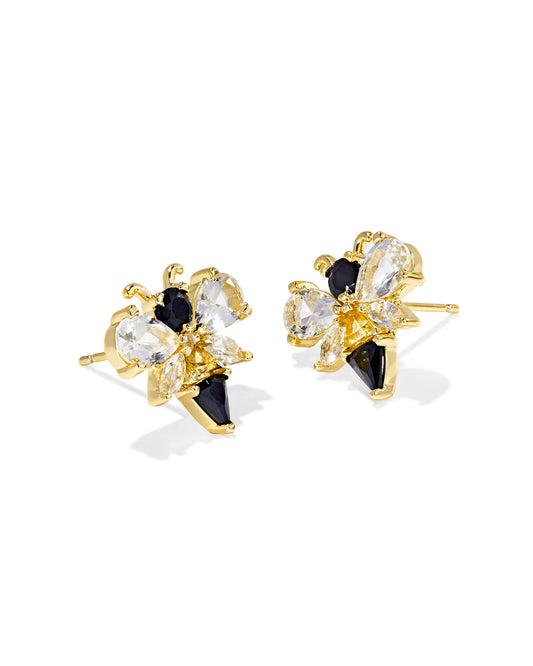 Kendra Scott - Earring - Bee Stud - Gold Black - Findlay Rowe Designs