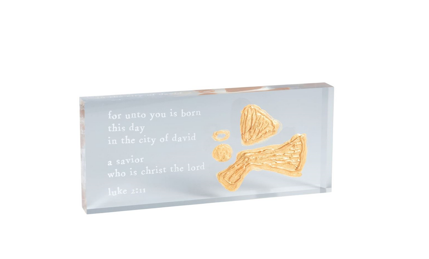 Mud Pie - Christmas Acrylic Angel Scripture Plaques
