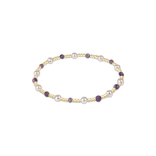 Enewton - Extends Pearl Sincerity Pattern 4mm Bead Bracelet - Amethyst
