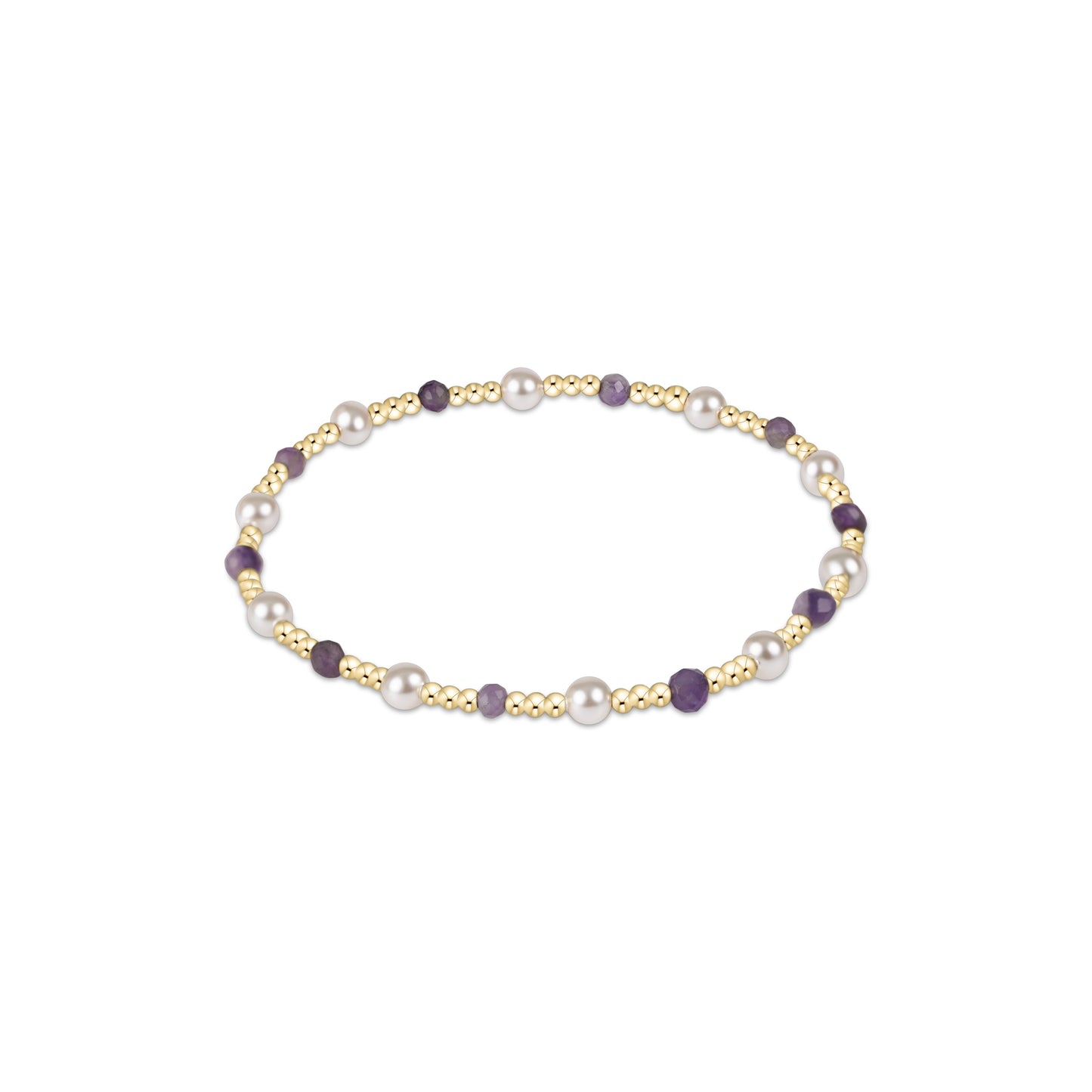 Enewton - Extends Pearl Sincerity Pattern 4mm Bead Bracelet - Amethyst