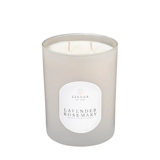 Linnea - 2-Wick Candle - Lavender Rosemary - Findlay Rowe Designs