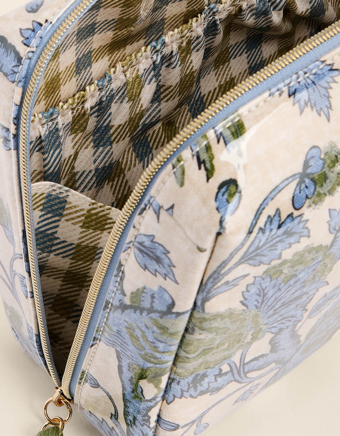 Spartina - Cosmetic Pouch - Japonica Bird Green - Large