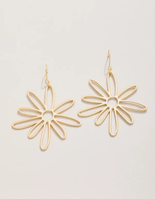 Spartina - Earrings - Gold Happy Daisy - Findlay Rowe Designs