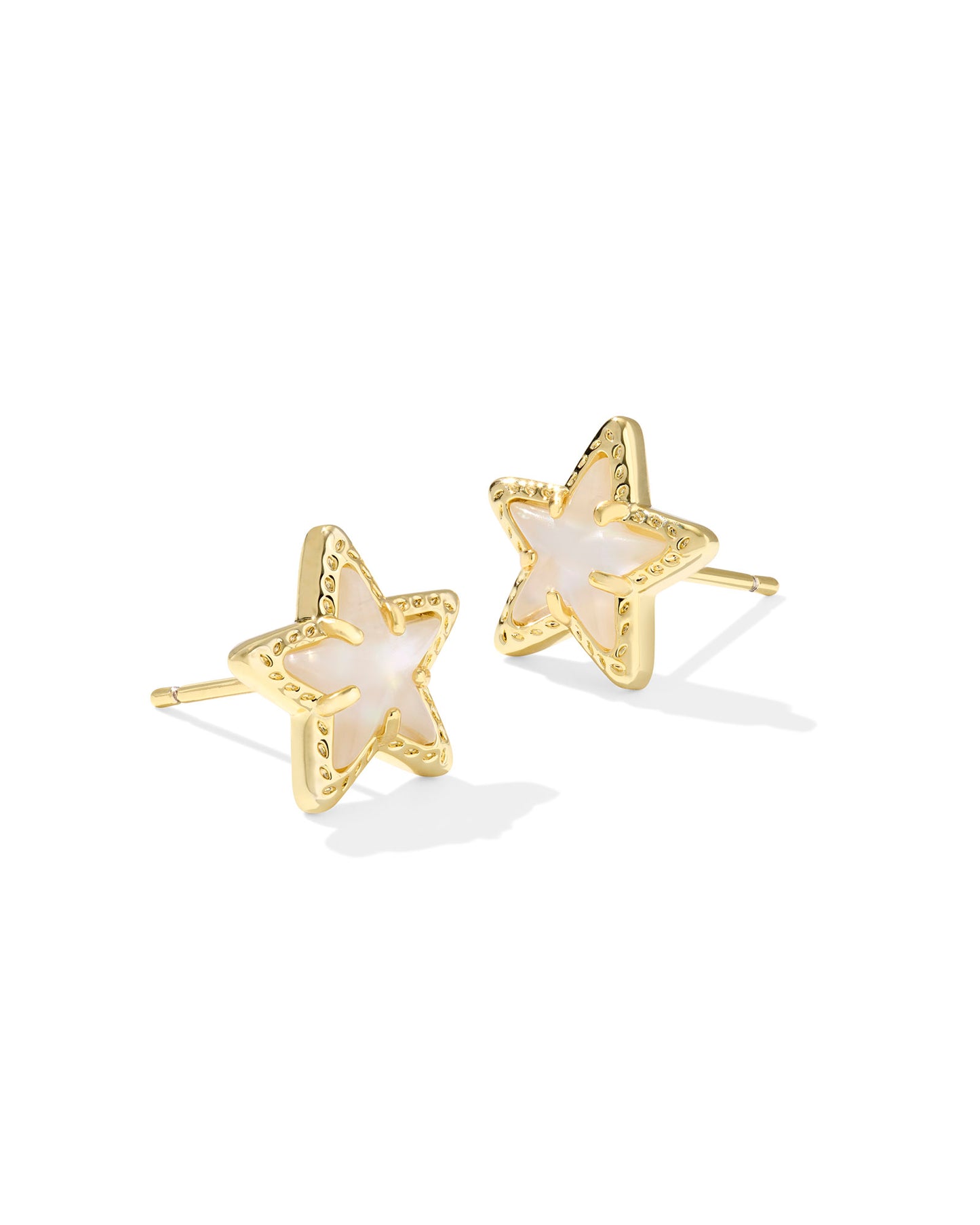 Kendra Scott - Earring - Cassidy Star Stud - Gold Ivory Mother Of Pearl