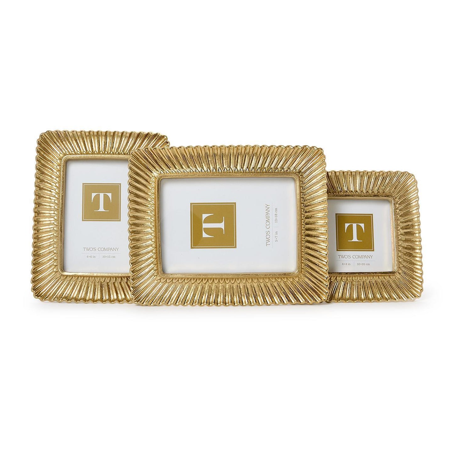 Frame - Sculpted Scalloped Plume - Gold