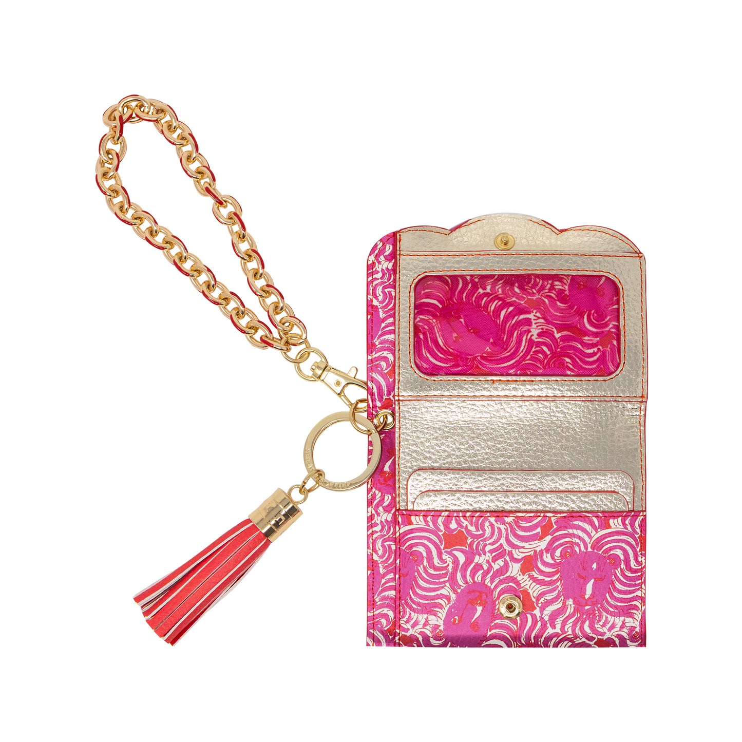 Lilly Pulitzer - Snap Card Case - Strawberry Red Pride of Lilly - Findlay Rowe Designs