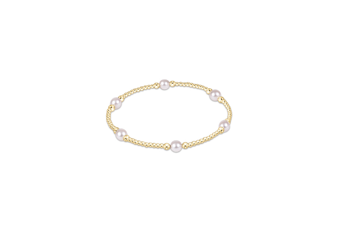 Enewton - Purpose Pearl 5mm Gold Bracelet - Findlay Rowe Designs