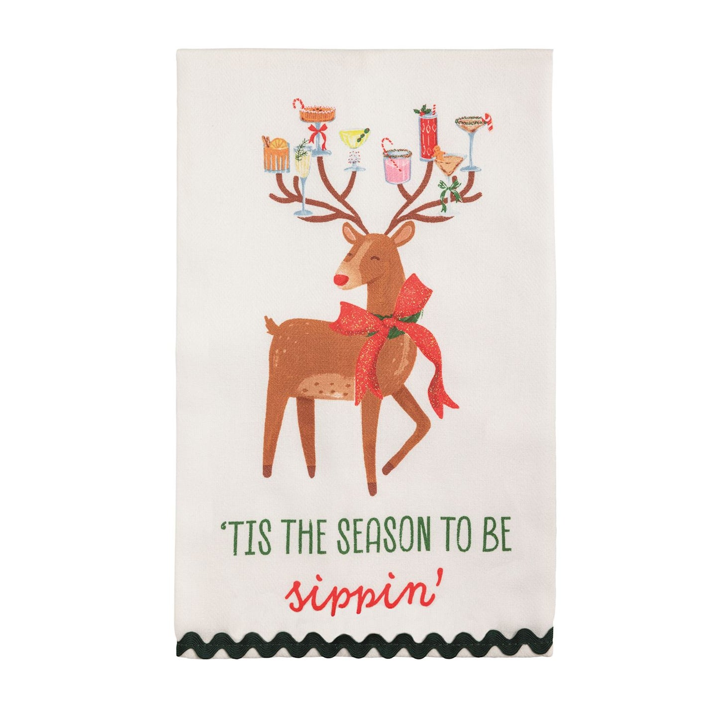 Mud Pie - Tea Towel - Holiday Bar Glitter - Findlay Rowe Designs