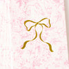 Guest Towel Napkin - Pink Bow Toile