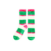 Shiraleah - Socks - Fuzzy Stripe - Green - Findlay Rowe Designs