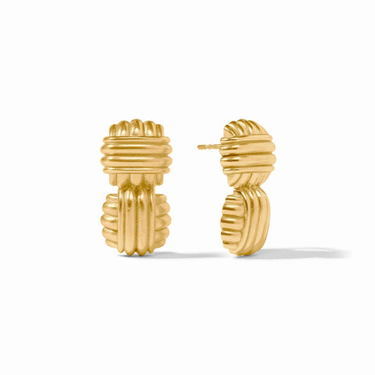 Julie Vos - Earrings - Portofino Midi - Gold - Findlay Rowe Designs