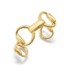 Bracelet - Equestrian Snaffle Bit Link Cuff - Gold - Findlay Rowe Designs