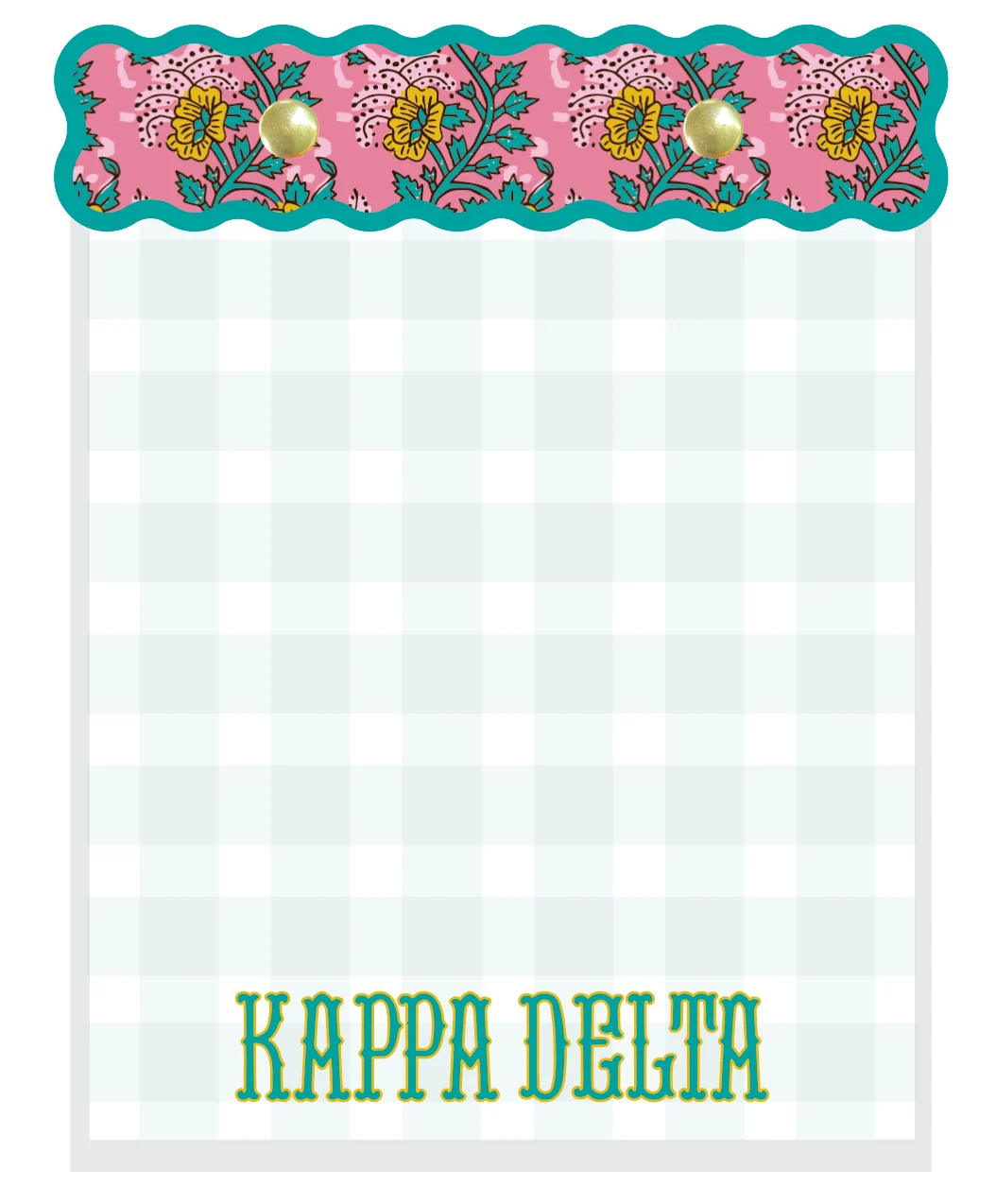 Swag - Notepad - Sorority Block Print