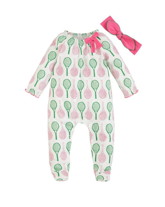 Mud Pie- Tennis Sleeper & Headband Set