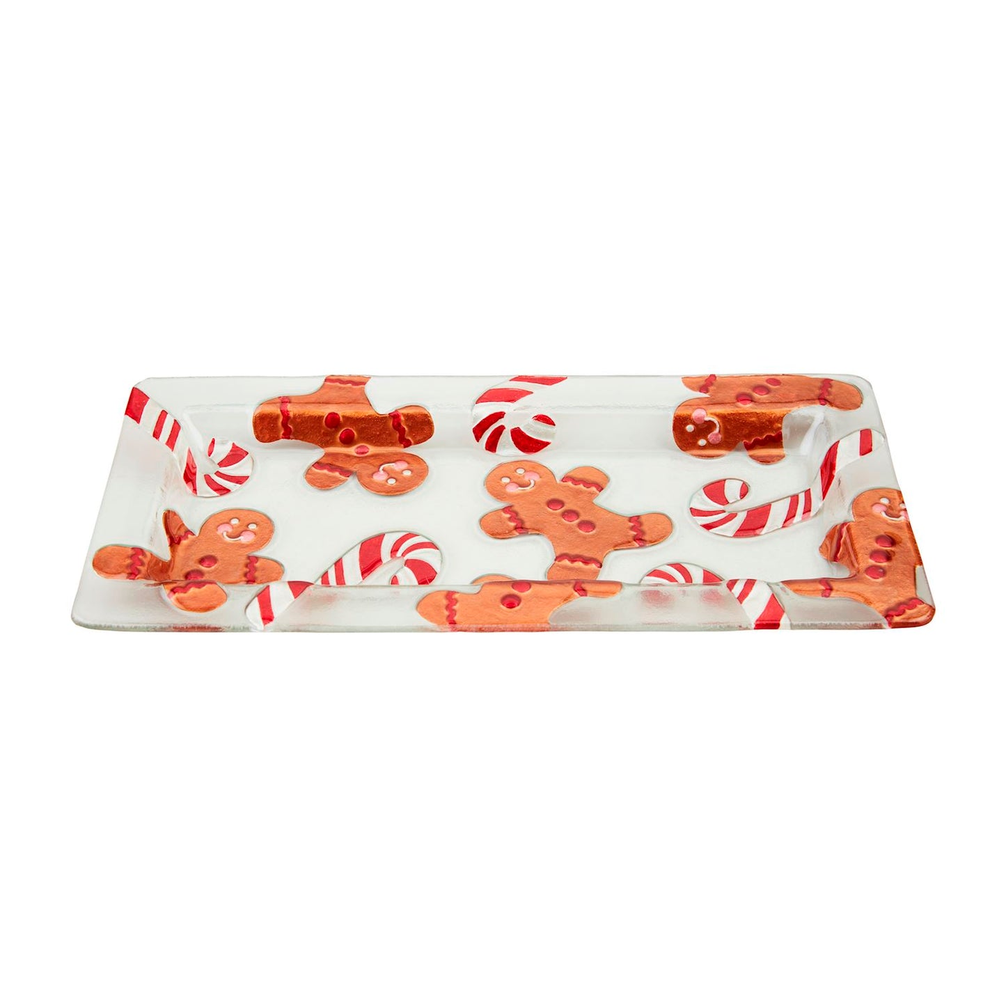 Mud Pie - Glass Plate - Gingerbread Man - Findlay Rowe Designs