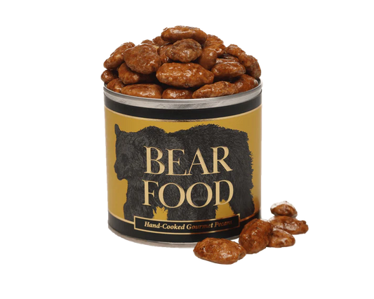 Bear Food - Honey Toasted Gourmet Pecans - 10oz tin - Findlay Rowe Designs